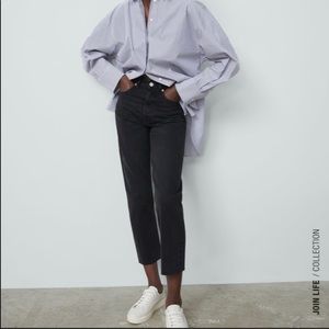 Zara Black Straight Leg Jeans